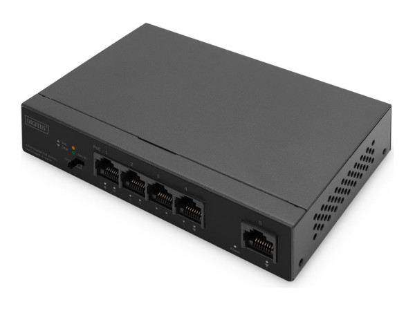 Digitus 4+1-Port Gigabit PoE (schwarz)