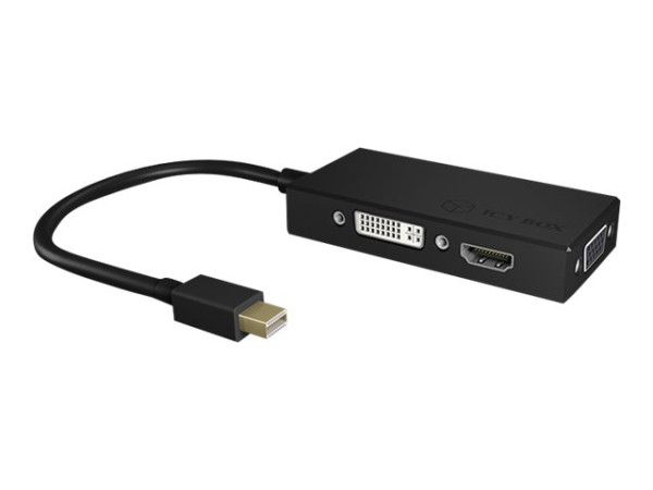 Icy Box ICY BOX IB-AC1032 DisplayPort->HDMI bk | 3-in-1