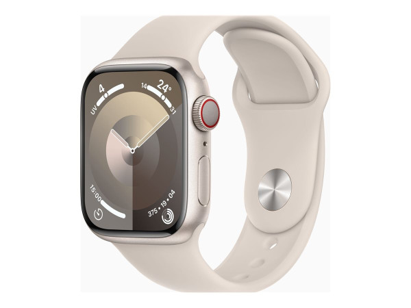 Apple Watch Series 9 (beige/beige, Aluminium, 41 mm,