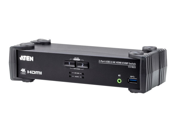 ATEN 2-Port USB 3.0 4K HDMI KVMP | CS1822