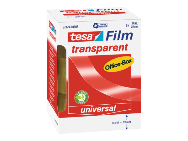 TESA tesa transparent 6R Office Box 66mx25mm | 6 Rollen