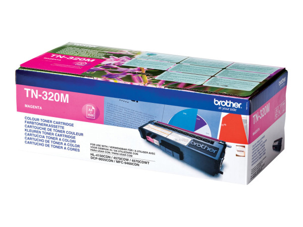 Brother TN320M Toner magenta, 1.500 Seiten ISO/IEC 19798