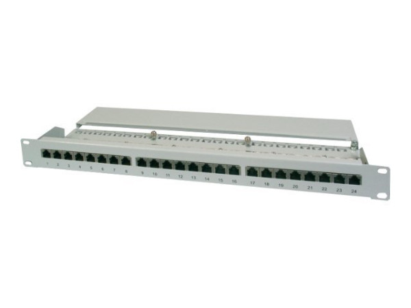 Patchpanel DIGITUS 1HE 16-Port Cat6 geschirmt grau